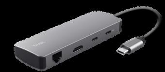 Productafbeelding Trust DALYX 8-in-1 Multiport Adapter (USB-C, 8 ports)