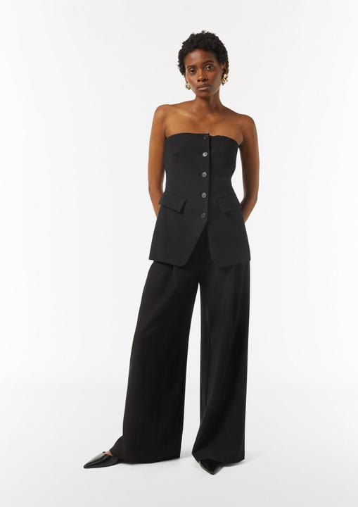 Actual product image Comma Hose Fliessende Hose mit Wide Leg und Bundfalte (36)