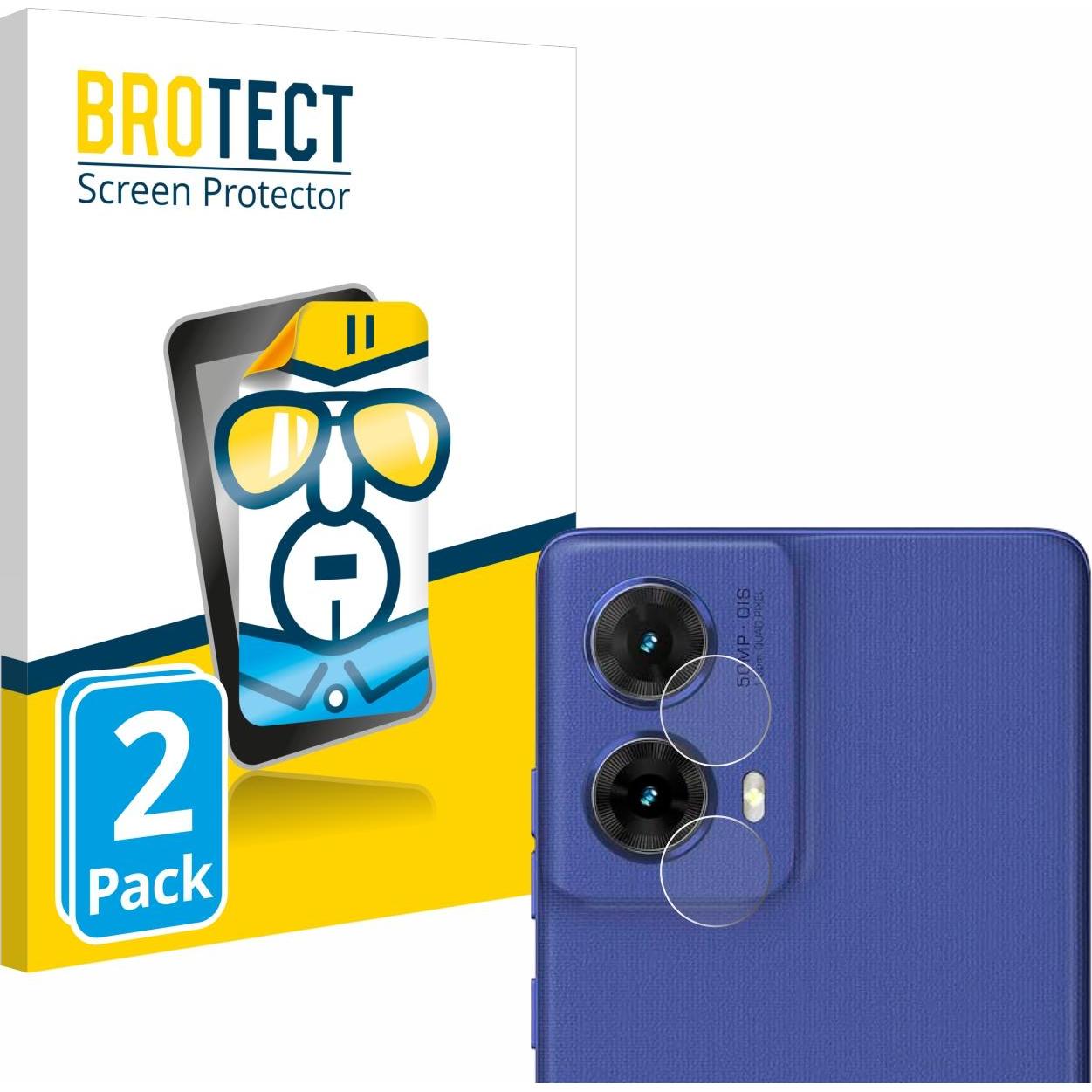 BROTECT Schutzfolie Displayschutz Displayschutzfolie Folie Klar Transparent (2 Stück, Motorola Moto G85), Smartphone Sch...