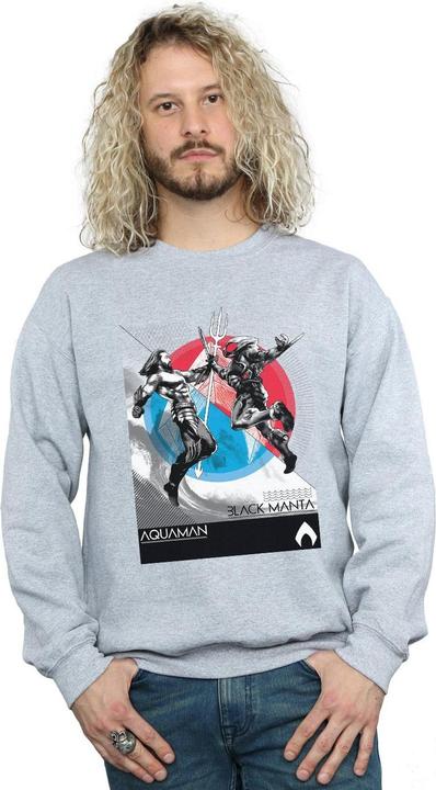 Actual product image Mens Aquaman Vs Black Manta Sweatshirt (XL)