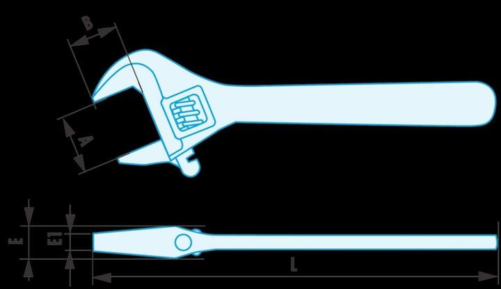 Actual product image Facom Open-ended spanner (36 mm)