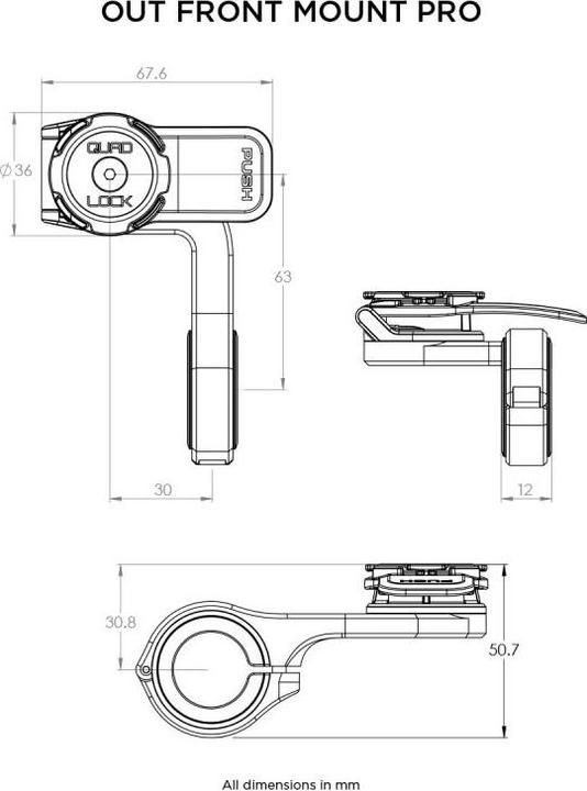 Image du produit Quad Lock Out Front Mount Pro