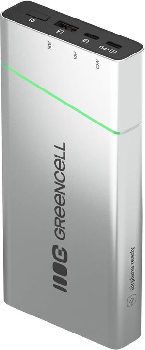 GreenCell Power bank Green cell Enerģijas krātuve Green cell PowerPlayPro 20800mAh 65W (20800 mAh, 65 W)