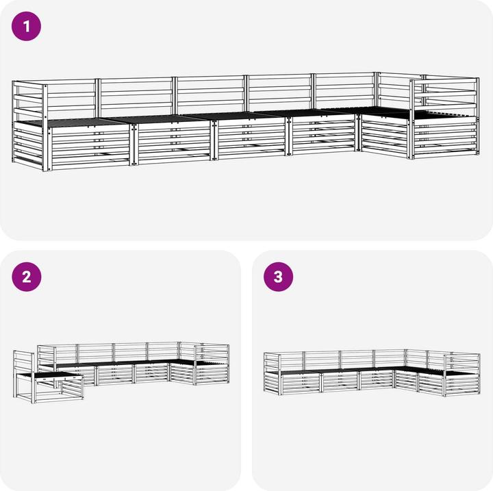 Produktbild vidaXL Outdoor-Sofa