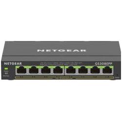 Netgear 8-Port Ge High Poe+ Smart Managed Plus Switch, Netzwerk Switch, Schwarz