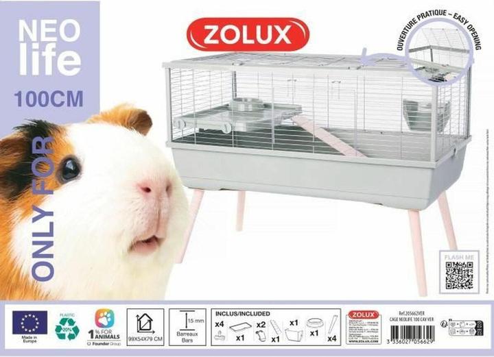 Actual product image Zolux Klatka NEOLIFE 100 dla kawii domowej zielona