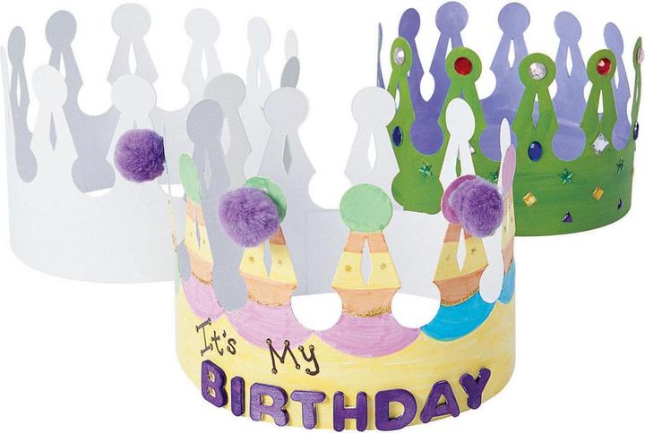 Actual product image Colorations Colourings - Decorate your own crown, set of 24