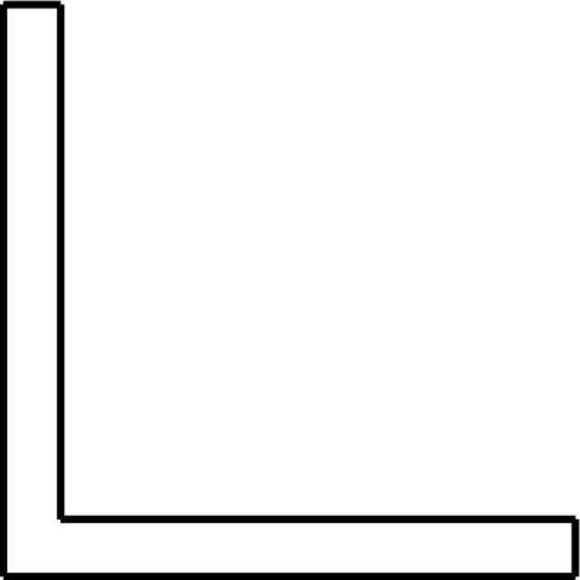 Immagine prodotto Profilo angolare, isoscele, alluminio grezzo