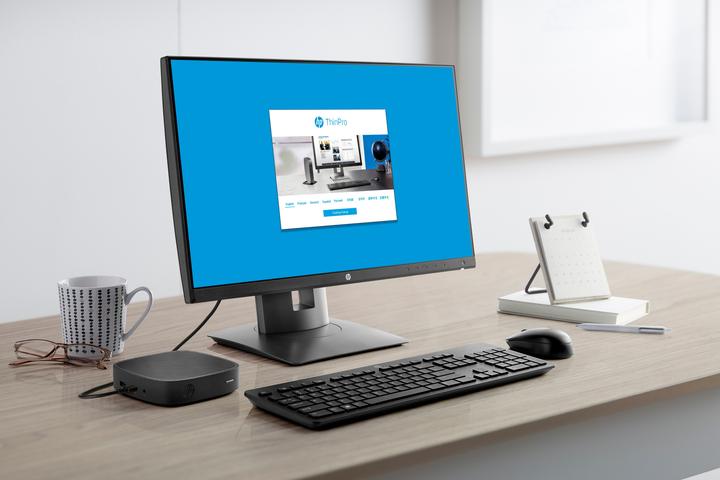 Produktbild HP Thin Client t430 496L8AA ThinPro (32 GB, 4 GB, Intel Celeron N4020, UHD Graphics 600)