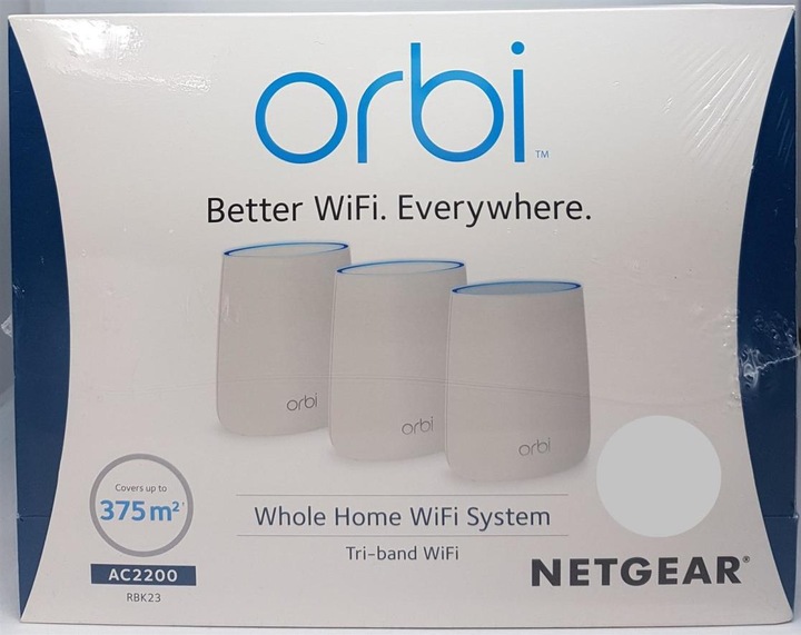 Actual product image Netgear Orbi RBK23 Mesh WiFi Set
