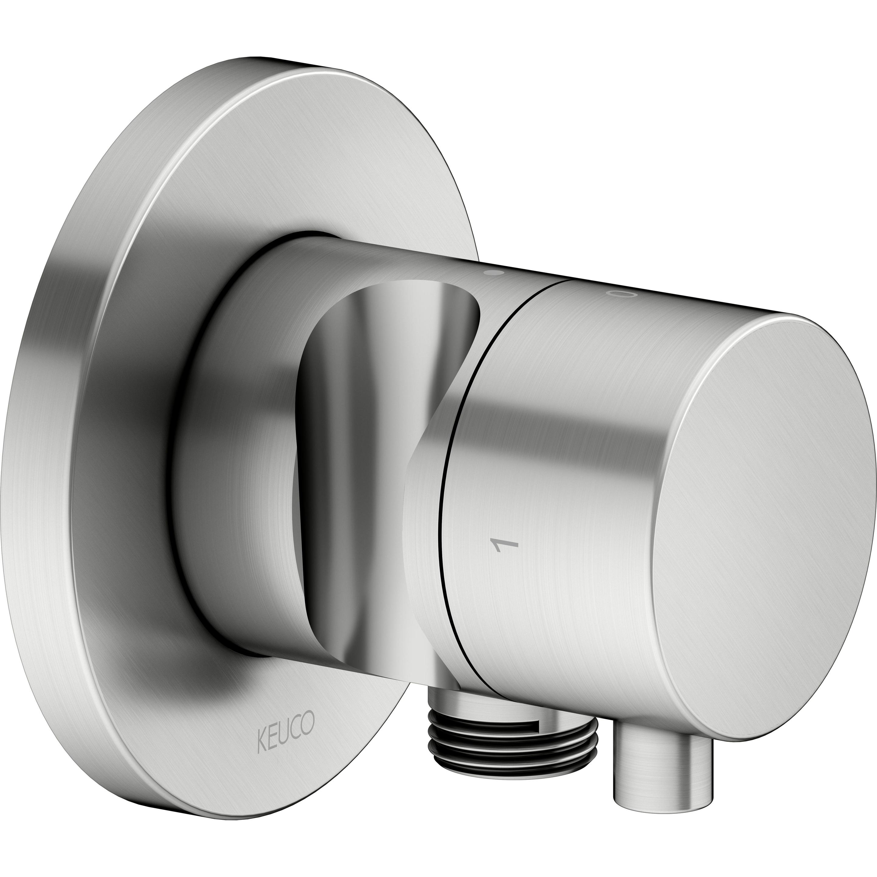 Keuco, Badarmatur, IXMO Umstellventil UP 2 Verbraucher, Schlauchanschluss, Comfort Griff und Brausehalter, mit Ab