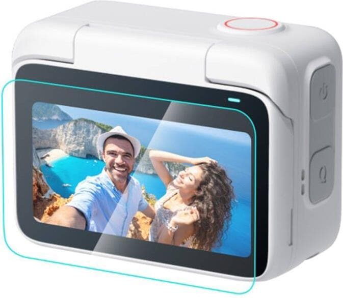 Actual product image Puluz 2 in 1 Screen and Lens Tempered Glass Film For Insta360 GO 3 (Transparent) (Insta360 Go 3)