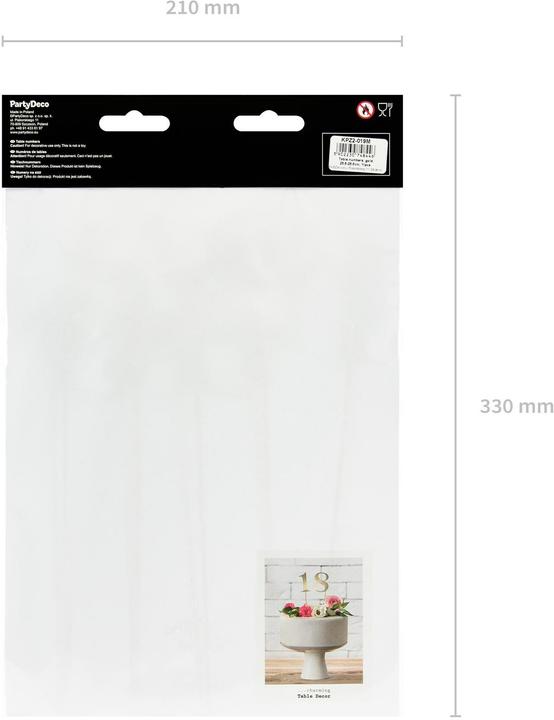 Produktbild Partydeco Nummernpicker in Gold (10 Stk.)