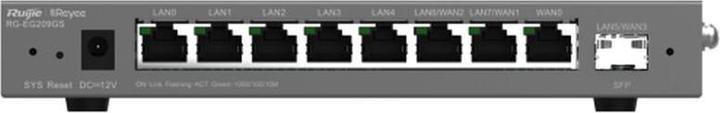 Actual product image Ruijie Networks RG-EG209GS Cable router Gigabit Ethernet Grey