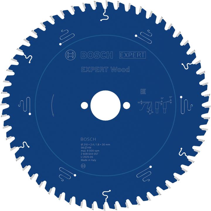 Produktbild Bosch Professional Zubehör Kreissägeblatt Expert for Wood, 210 x 30 x 2,4 mm, 56