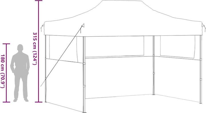 Actual product image vidaXL Giselbert (280 cm, 410 cm)