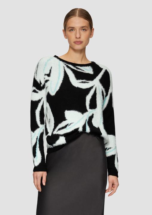Produktbild S.Oliver Strickpullover Strickpullover mit Intarsienmuster (44)