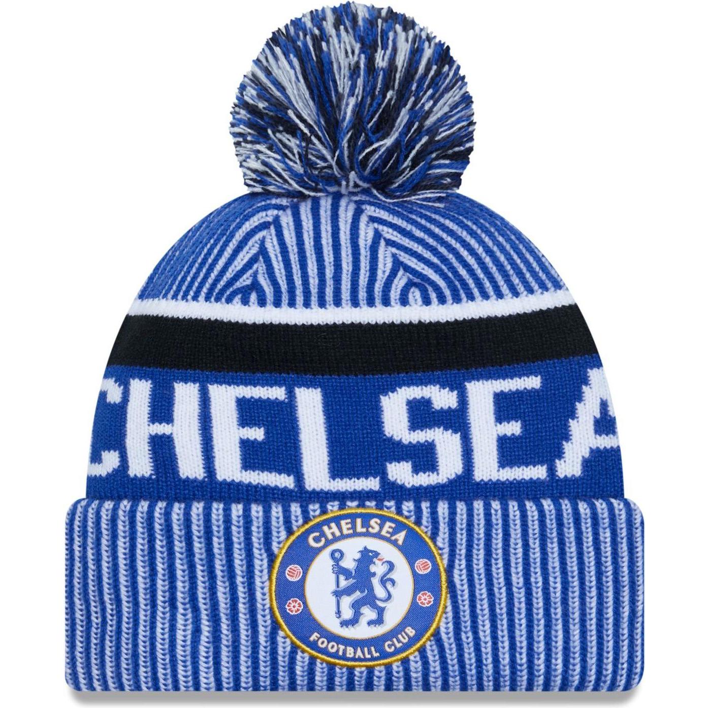 Thumbnail - New Era, Herren, Mütze, Bommel Beanie Cuff FC Chelsea, Blau