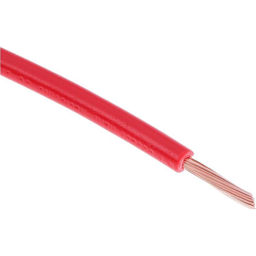 RS PRO Normierte Aderleitung Ø 3mm / 1 mm² Kupfer, Rot 32 / 0,2 mm Litzen, 100m (100 m) (1805938)