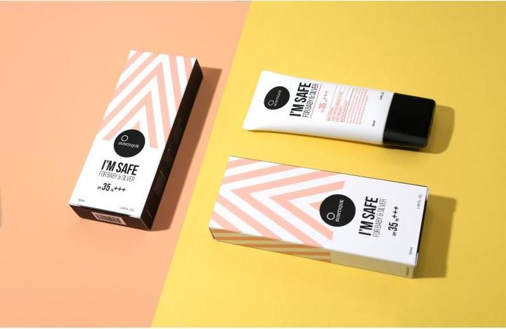 Actual product image Suntique I'M SAFE For Sensitive Skin SPF35 (Suntan cream, SPF 35, 50 ml)