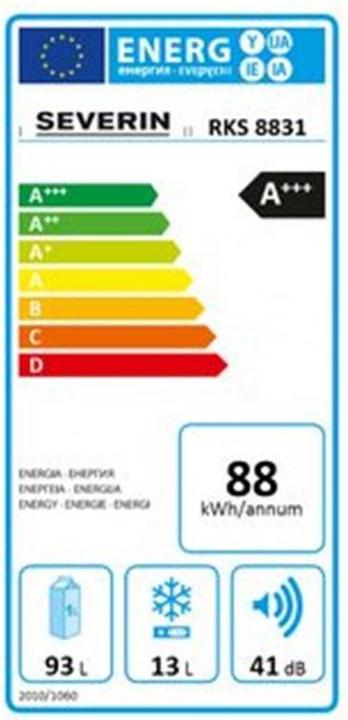 Energie-Label Severin RKS 8831 (108 l)