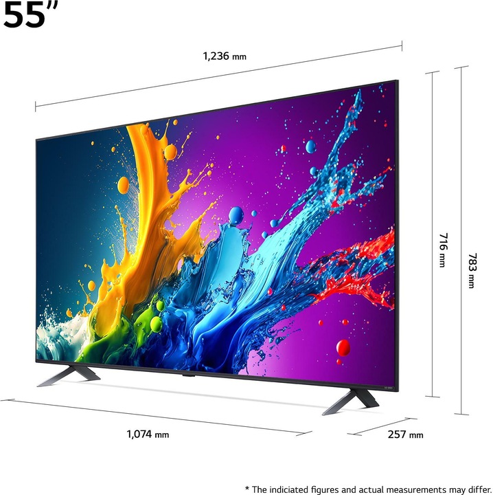 Image du produit LG 55QNED80T6A (55", QNED80, QNED, 4K, 2024)