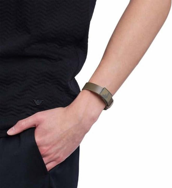 Produktbild Emporio Armani Eagle Logo Armband (25 cm, Edelstahl, Leder)