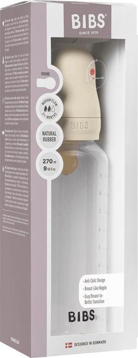 Actual product image Bibs Anti Colic Bottle Silicone 270 ml Medium Flow Ivory (270 ml)