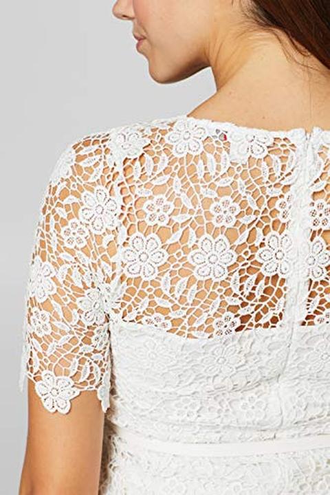 Image du produit Esprit Robe de maternité en dentelle avec doublure intégrée et manches (38)