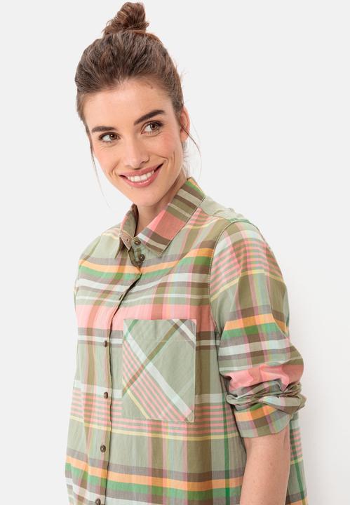 Produktbild Camel Active Karierte Bluse aus reiner Baumwolle (L)
