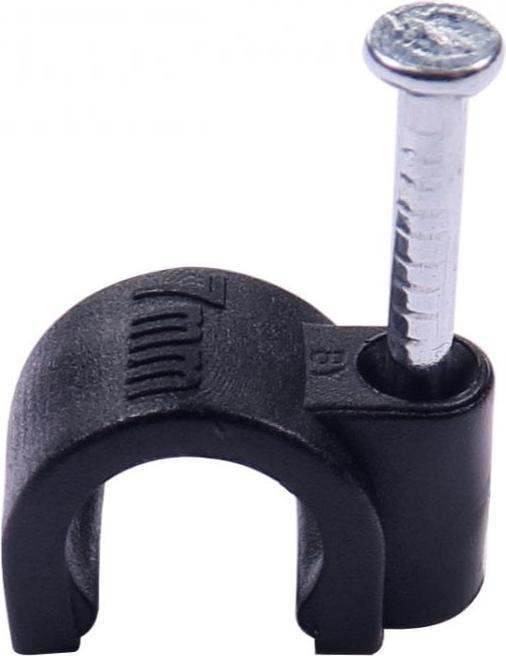 Cables Direct CDL 50 Pack of 7mm Cable Clips Blk