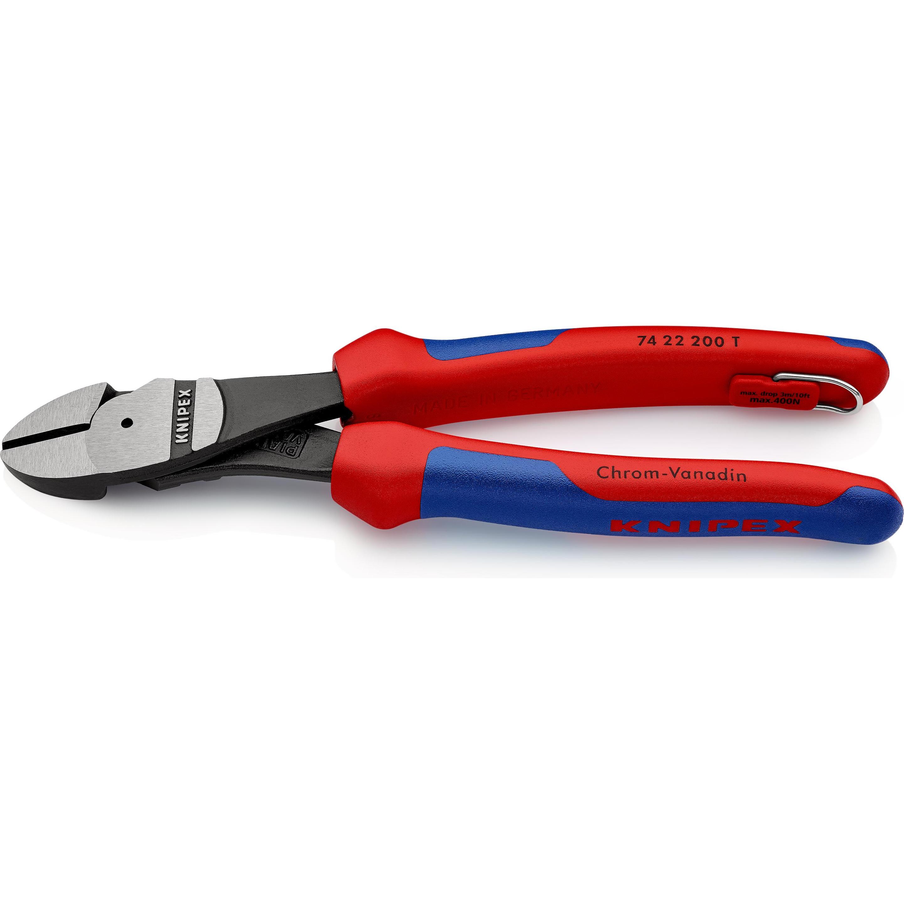 Knipex, Bolzenschneider + Seitenschneider, Kraft-Seitenschneider (200 mm)