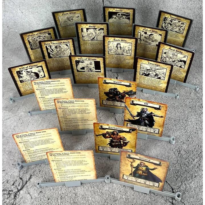 Actual product image Feldherr 3D10SET - Pack of 20 card holders for HeroQuest (Plastic)