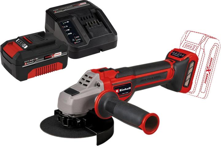 Produktbild Einhell Akku-Winkelschleifer TP-AG 18/ 125 CE Q Li Kit (1x 4,0 Ah) (125 mm)