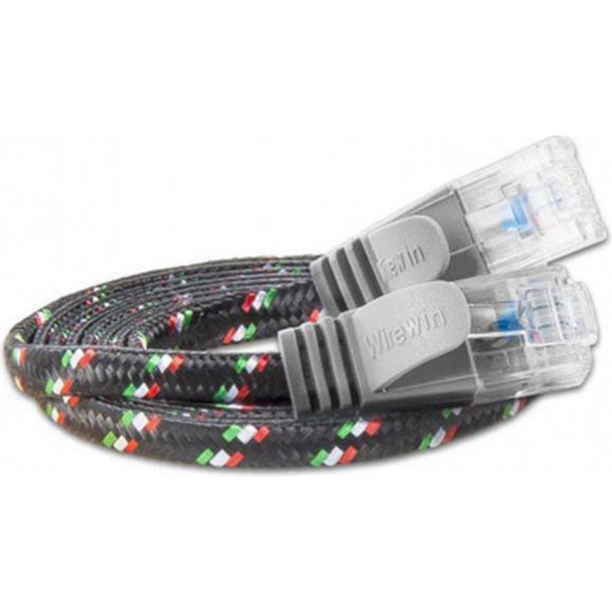 Wirewin Netzwerkkabel mit Nylonmantel (UTP, CAT6, 3 m), Netzwerkkabel
