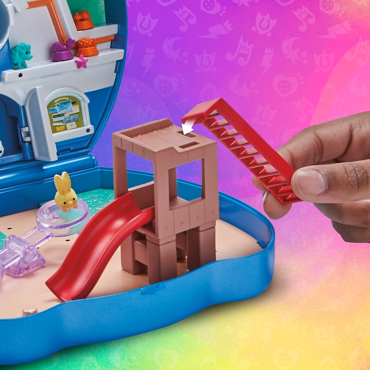 Actual product image My Little Pony Mini World Magic Animal Corner Mini Play World, Play Set to Build Your Own with Hitch Trai