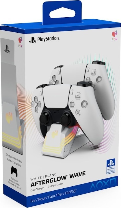 Produktbild PDP Ladestation 2 Controller Afterglow Wave weiss PS5 (PS5)