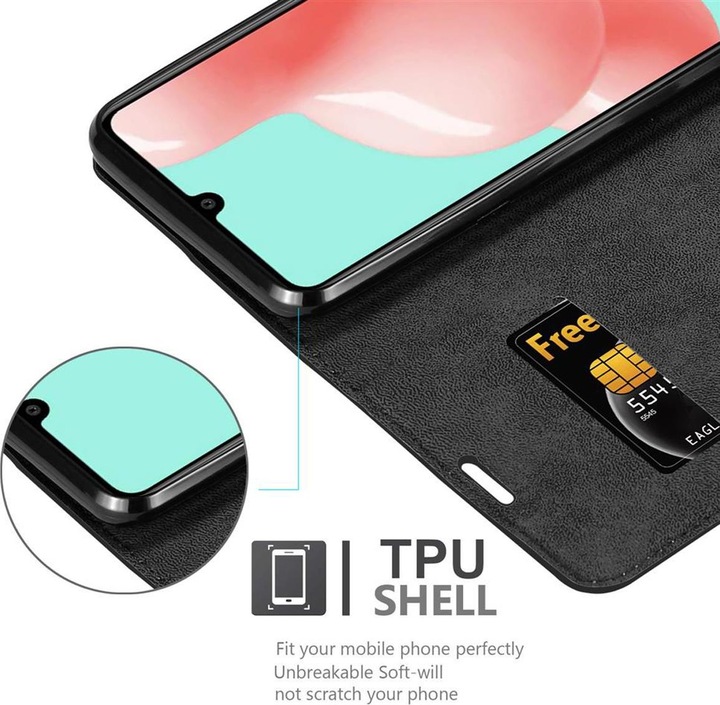 Actual product image Cadorabo Book Invisible Magnet Cover (Samsung Galaxy A41)