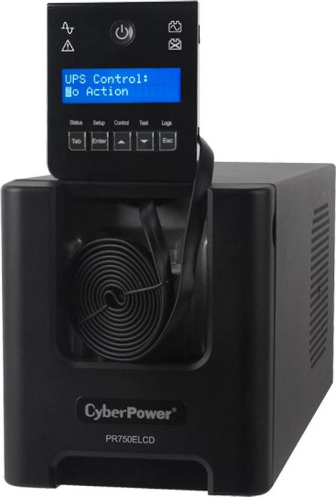 Image du produit Cyberpower PR750ELCD Line-Interactive 750VA/675W Sinsuwelle AVR LCD Sortie(6) IEC RS232 USB HID EPO SNMP (O... (750 VA, 675 W, Line-interactive Onduleur)