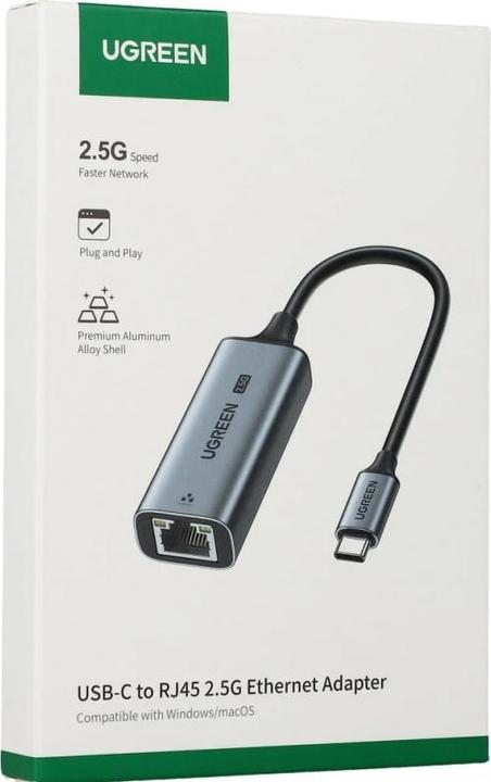 Produktbild Ugreen Ethernet Adapter CM648, RJ45, USB, Grau (USB)