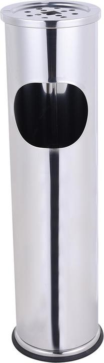 Produktbild Mojawo XL Standaschenbecher Windaschenbecher Mülleimer Outdoor Chrom