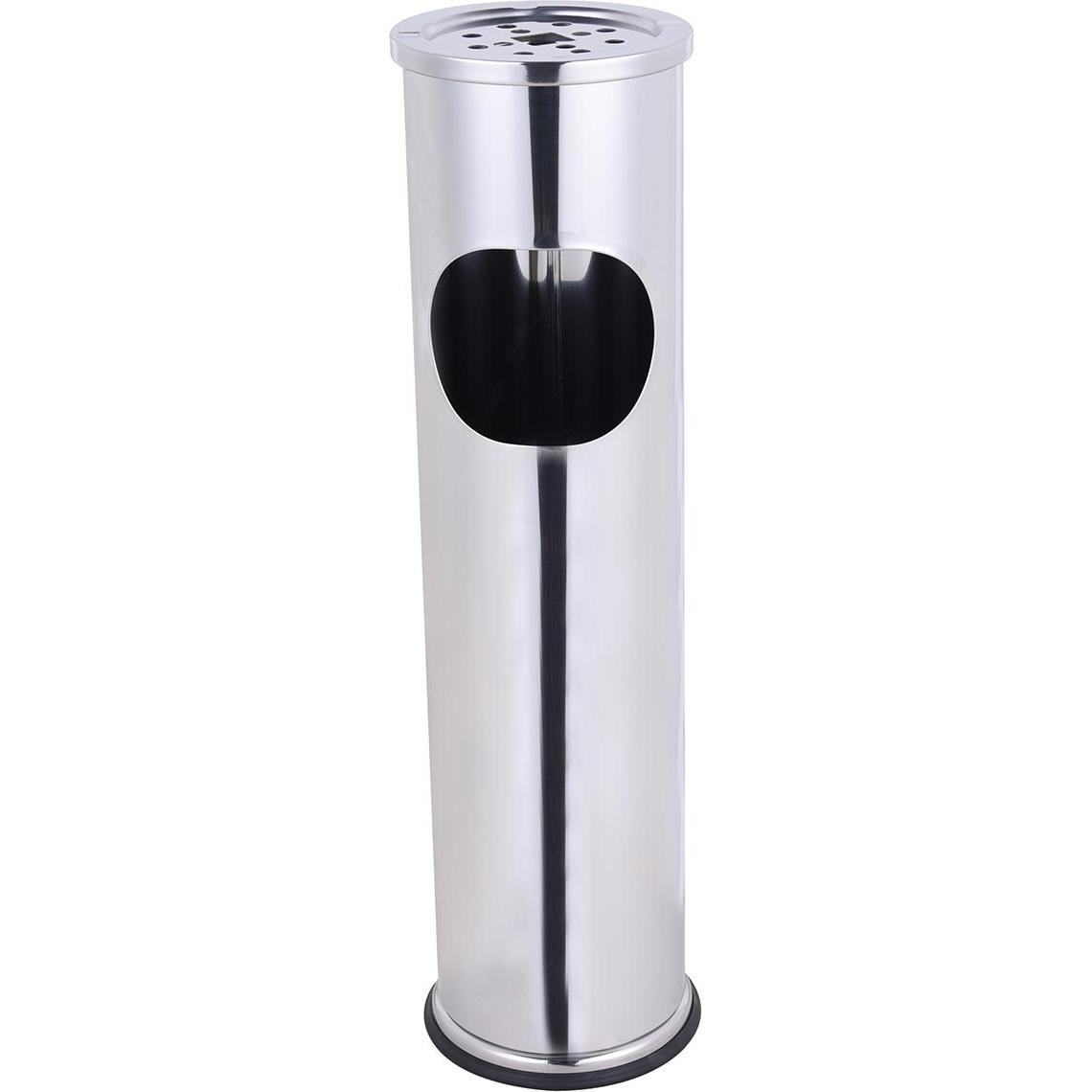 Thumbnail - Mojawo, Aschenbecher, XL Standaschenbecher Windaschenbecher Mülleimer Outdoor Chrom