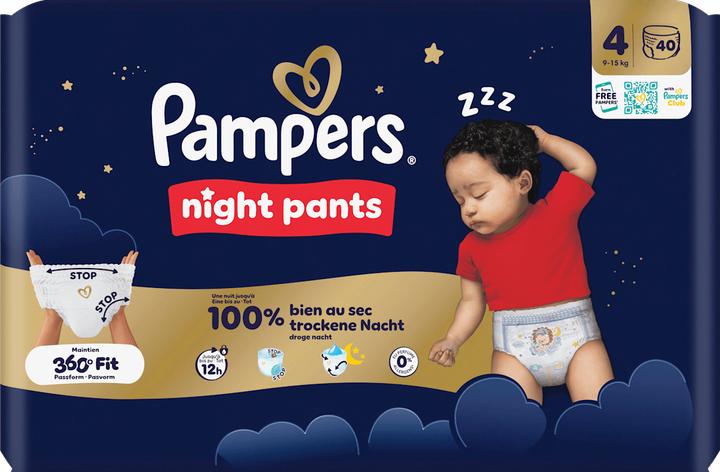 Produktbild Pampers Night Pants (Gr. 4, Halbmonatsbox, 40 Stk.)