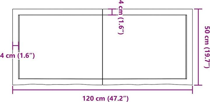 Produktbild vidaXL Wandregal (50 x 50 x 4 cm)