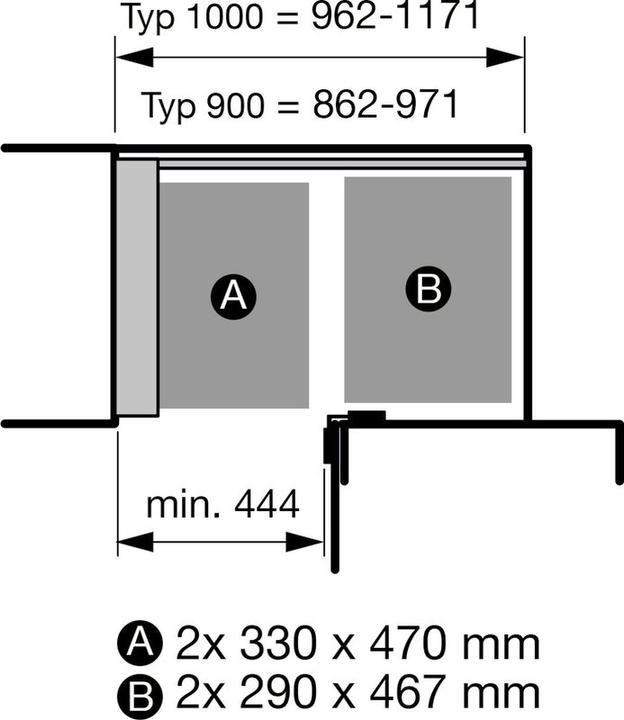 Produktbild Peka Metall Einhängetablar-Set Liro (1 Stk.)