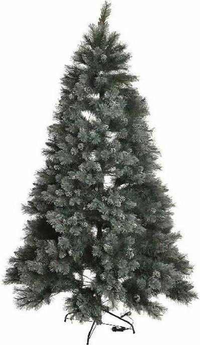 Image du produit DKD Home Decor Arbre de Noël vert PVC plastique enneigé 100 x 100 x 150 cm (150 cm)