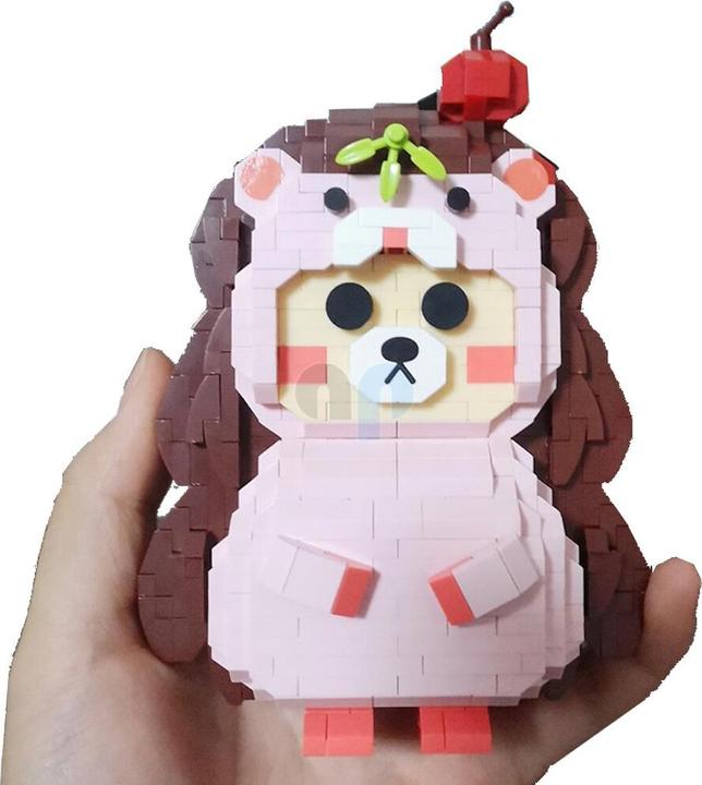 Actual product image LOZ 9246 - Hedgehog Bear (860 pieces)