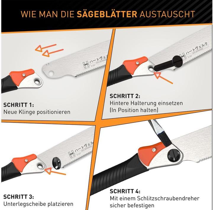 Produktbild Hardtwerk Sägeblatt für Japansäge Zen 240 mm