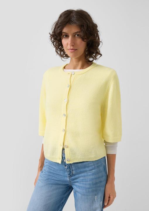 Produktbild s.Oliver Strickjacke Strickjacke aus Alpaka-Mix mit Halbarm (32)