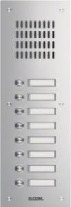 Actual product image Elcom ELCO TVG-8/1-ES flush-mounted door station 8 buttons